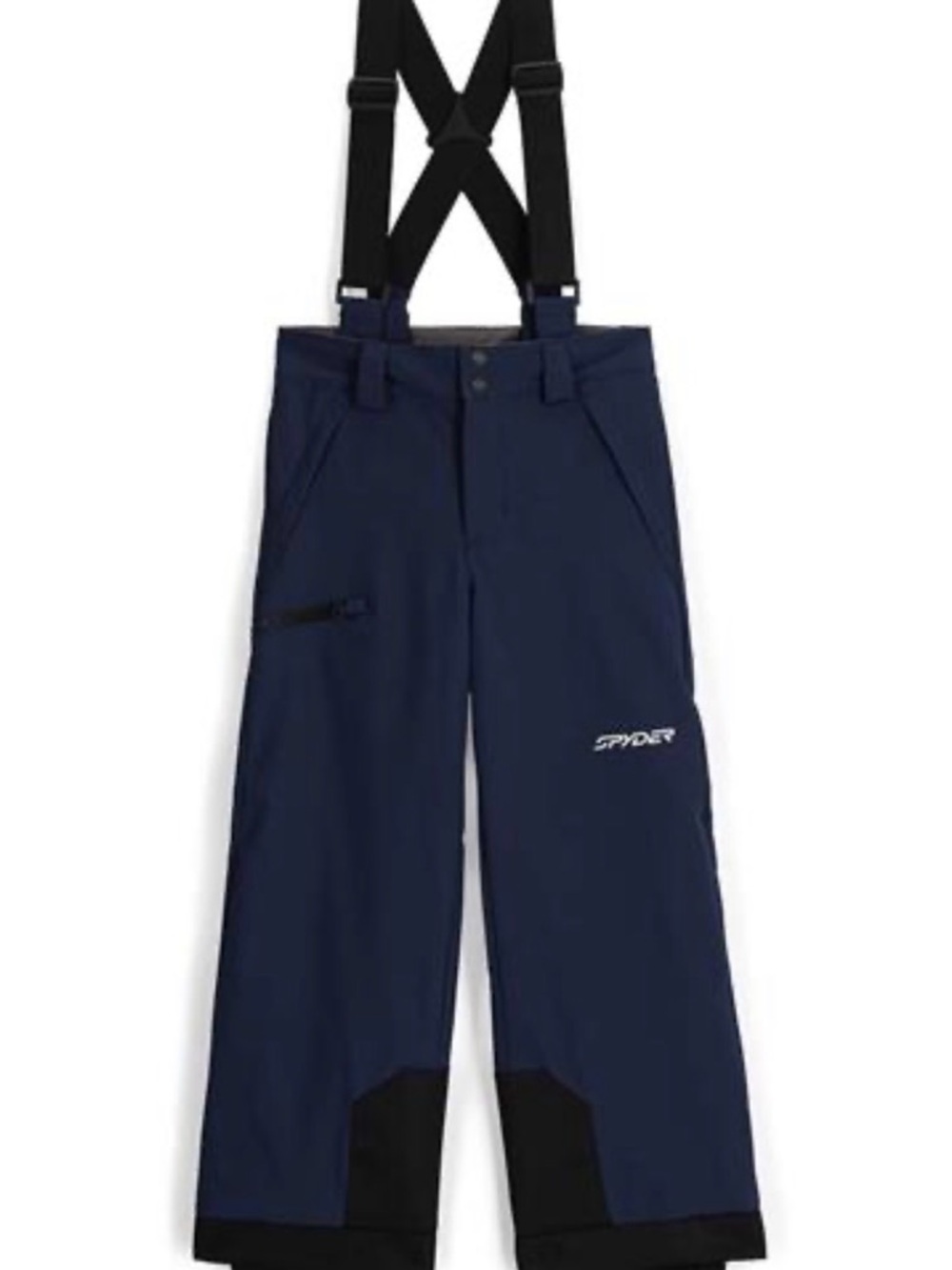 Spyder Navy Snow Pants with Black Suspenders